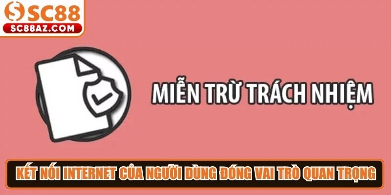 Kết nối internet của người dùng đóng vai trò quan trọng trong việc trải nghiệm 